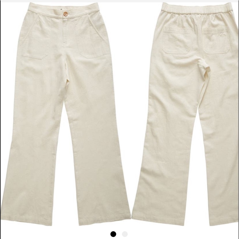 Roxy Oceanside High Waist Cotton Linen pants EUC - Picture 5 of 16